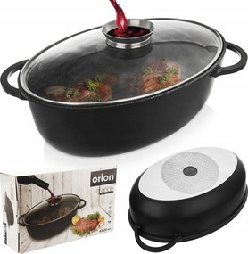 Britfanna Gránit libasütő grill serpenyő 8L