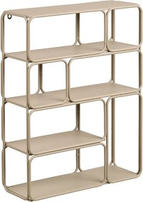 Bézs többszintes fém fali polc 48 cm Lanciano – House Nordic