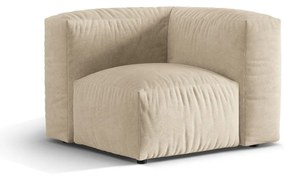 Bézs bársony kanapé modul (variálható sarok) Martina – Micadoni