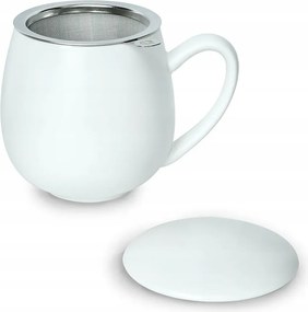 Matt gyönyörű bögre befőzővel és fedéllel fehér esküvői ajándék