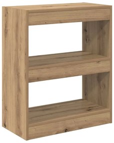 Könyvespolc kézműves tölgy 60 x 30 x 72 cm Faanyag