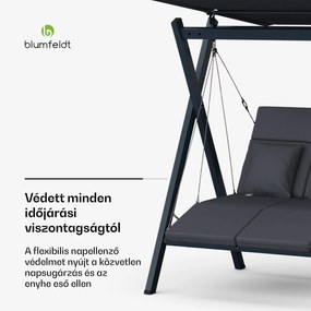 FlexiSwing, hollywoodi hinta, 2 üléses, állítható háttámla, napellenző, időjárásálló