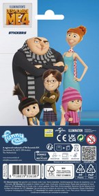 Minyonok Crazy csillámos matrica