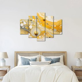 Kép - Absztrakt háttér arany díszítéssel (150x105 cm)