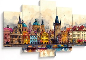 Kép - Ősz a festett városban (150x105 cm)