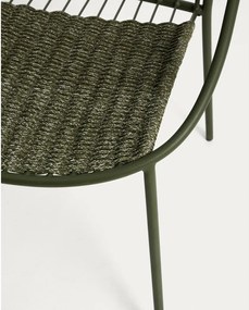 Sötétzöld kerti szék Atrani – Kave Home