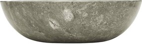 vidaXL szürke márvány mosdókagyló Ø40 x 12 cm