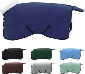 vidaXL Ló Takaró Sötétkék 125 cm Polár fleece