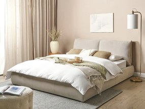 Franciaágy 160 cm Vetiver (szürkésbarna) (ágyráccsal). 1076465