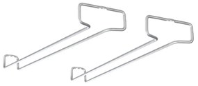 Fali acél borospohár tartó készlet 2 db-os Rail - Metaltex