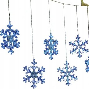 Led karácsonyi függöny Hópelyhek, 3x3m, hideg fehér, IP44, 120 Led