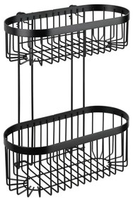 Classic Plus 2 Tier fekete fali kosár - Wenko