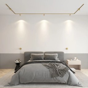 DK/EU-5072-SB Wall lamp SHINE WALL series, D104*H68, LED, IP20, 3000К, 3W, RA≥90, satin brass color, aluminum — DK/EU-5072-SB