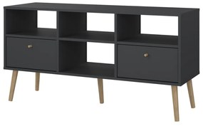 Antracitszürke TV-állvány 117x61 cm Bodo – Tvilum