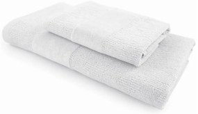 CARRARA törölközőkészlet 1db 60x100 cm és 1db 40x55 cm 100% pamut, fehér