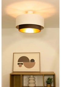 Felületre szerelhető csillár NATIA 1xE27/60W/230V fehér/barna