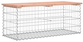 tömör duglászfenyő gabion kerti pad 103x44x42 cm