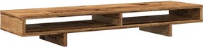 vidaXL antik fa színű szerelt fa monitorállvány 100 x 27 x 15 cm