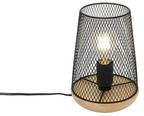 Design asztali lámpa fekete fával - Bosk