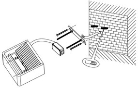Eglo 96497 - LED kültéri fali lámpa DONINNI 1xLED/6W/230V
