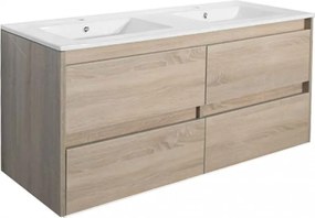 Porto 120 alsó fürdőszoba bútor mosdóval sonoma tölgy színben