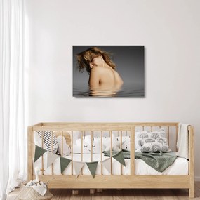 Fürdő nő képe (üvegen) (70x50 cm)