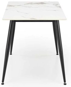 Webster étkezőasztal 120 cm, márvány / fekete