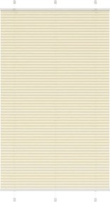 vidaXL pliszírozott redőny krém 110x200 cm szövetszélesség 109,4 cm