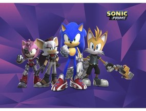 Gyermek fotó tapéta Sonic 254 x 182 cm, 4 részbőláll.