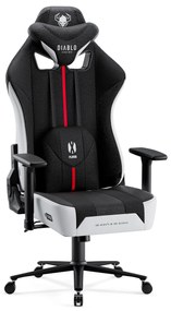 Diablo X-Player 2.0 szövet gamer szék Átlagos méret: fehér-fekete Diablochairs