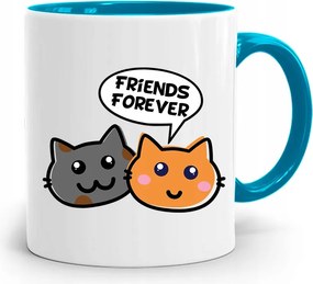 Kék Bögre Barátnak Friends Forever fényképes nyomtatással