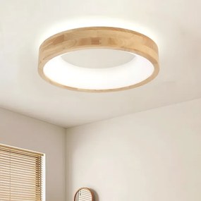 BRILAGI-LED FALCON WOOD mennyezeti lámpa LED/30W/230V 3000/4000/6000K 45 cm, fa kivitel