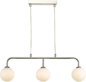 DAR LIGHTING FEY6250-02 FEYA Többágú Függesztett Lámpa Opál, Csiszolt Króm G9 IP20