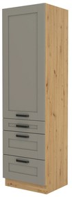 Élelmiszer szekrény Lucid 60 DKS 210 3S 1F (artisan tölgy + claygrey). 1045511