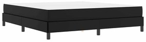 Ágy matracmal Fekete 180 x 200 cm Műbőr