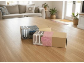 2 db kerámia gyertyatartó szett IDEAS 4 SEASONS, rózsaszín