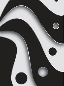 Fotótapéta Yin Yang Absztrakt Harmónia Színegyensúly 206x275 +ragasztó