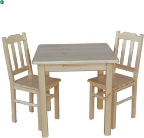 Étkezőasztal kocka 75x75 két színnel