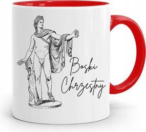 Keresztelő Bögre Piros Ajándék fényképes nyomtatással