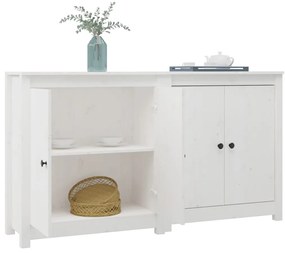 fehér 2 db tömör fenyőfa tálalószekrény 70 x 35 x 80 cm