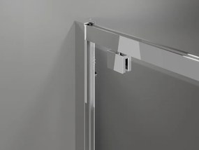 Mexen Exo-BR 90 x 90 cm-es nyitható zuhanykabin, átlátszó, króm - 8181-090-090-01-00