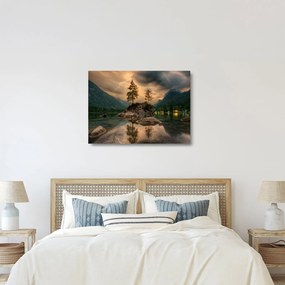 Gyönyörű tájkép (üvegen) (70x50 cm)