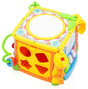 Baby Mix Interaktív zenei fejlesztő kocka, sárga