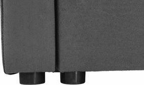 Univerzális ülőgarnitúra, szürke/fekete, PAULITA NEW