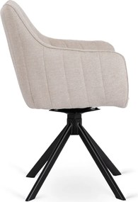 Krzesło Obrotowe MUMBAI Kremowe