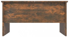 füstös tölgy színű szerelt fa dohányzóasztal 80 x 50 x 42,5 cm