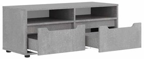 VISNES betonszürke szerelt fa TV-szekrény 100x40x38 cm