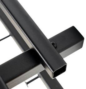 Fekete fém fali fogas polccal Marco – Spinder Design