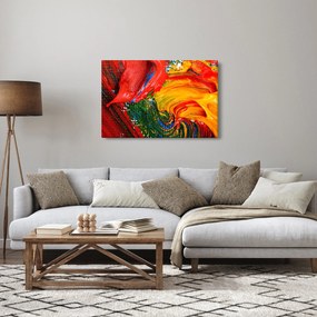 Kép - Kékítő absztrakció ecsettel (90x60 cm)