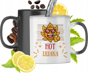 Mágikus Bögre Liliánának Fekete Matt Nyomtatott Képpel 330ml